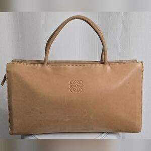 Vintage Loewe Calf Skin Milk Tea Handbag *Rehab*